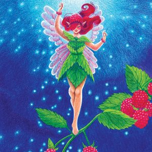 Postal Hada frambuesa